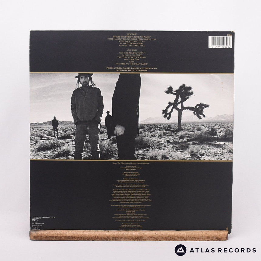 U2 - The Joshua Tree - Insert Townhouse Gatefold LP Vinyl Record - EX/EX