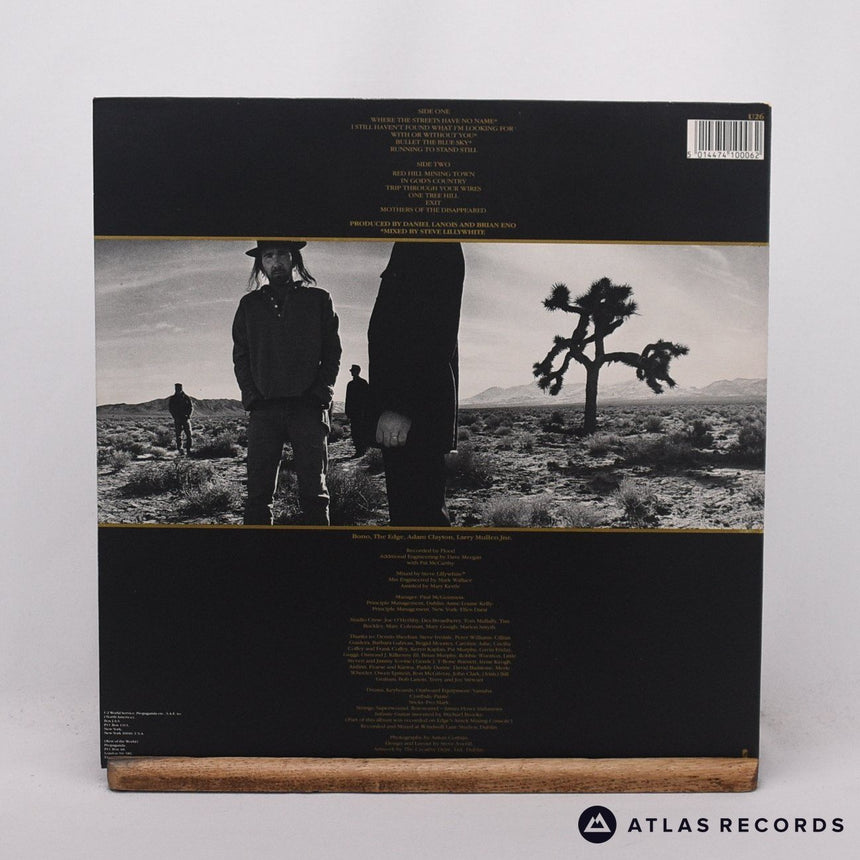 U2 - The Joshua Tree - Lyric Sheet Gatefold A-1 B-1 LP Vinyl Record - EX/EX