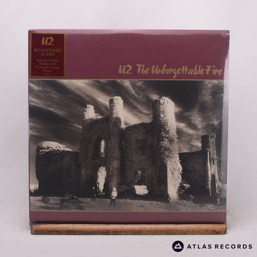 U2 The Unforgettable Fire LP Vinyl Record - Front Cover & Record