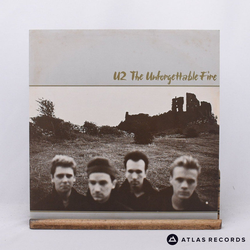 U2 - The Unforgettable Fire - Textured Sleeve LP Vinyl Record - EX/EX