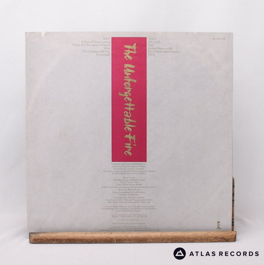 U2 - The Unforgettable Fire - Reissue A-1 B-1 LP Vinyl Record - VG+/VG