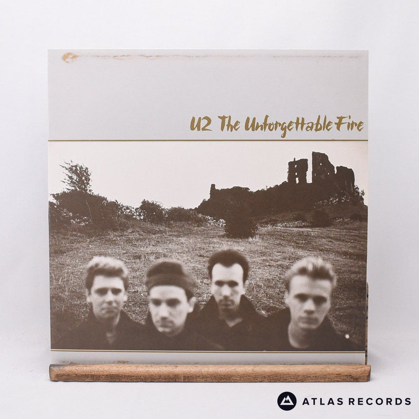 U2 - The Unforgettable Fire - Textured Sleeve A-7U B-7U LP Vinyl Record - EX/EX