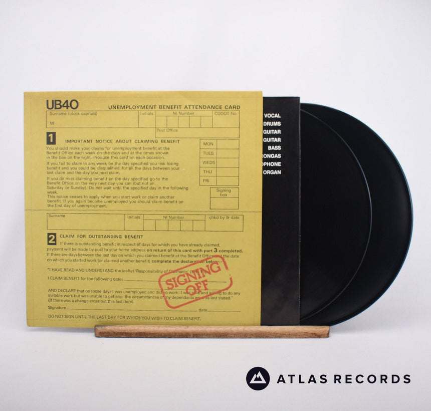 UB40 Signing Off LP + 12" Vinyl Record - Front Cover & Record