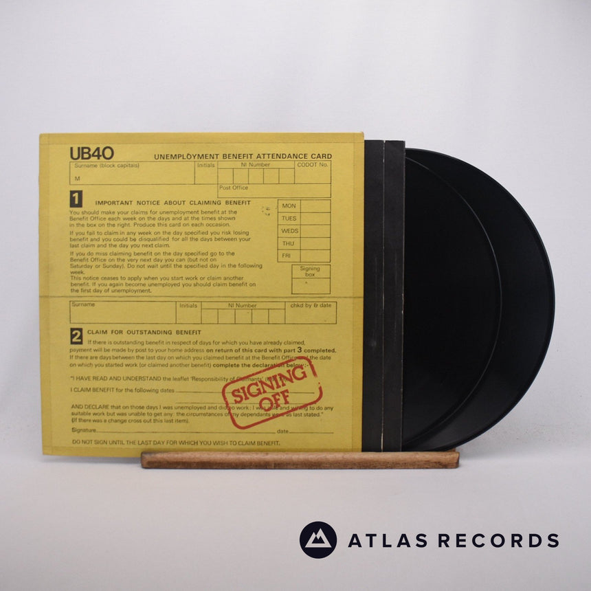 UB40 Signing Off LP + 12" Vinyl Record - Front Cover & Record