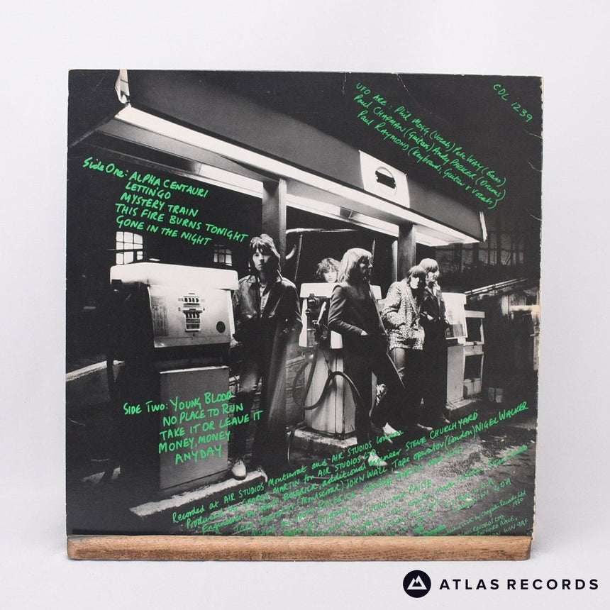 UFO - No Place To Run - Green Title LP Vinyl Record - VG+/EX