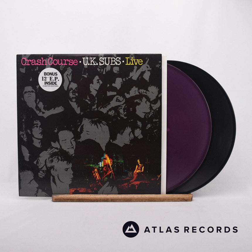 UK Subs Crash Course - Live LP + 12" Vinyl Record - Front Cover & Record