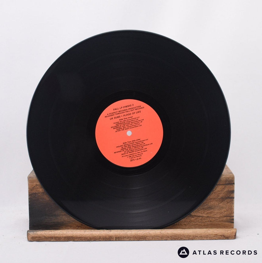 UK Subs - Flood Of Lies - Mpo Repress LP Vinyl Record - VG+/EX