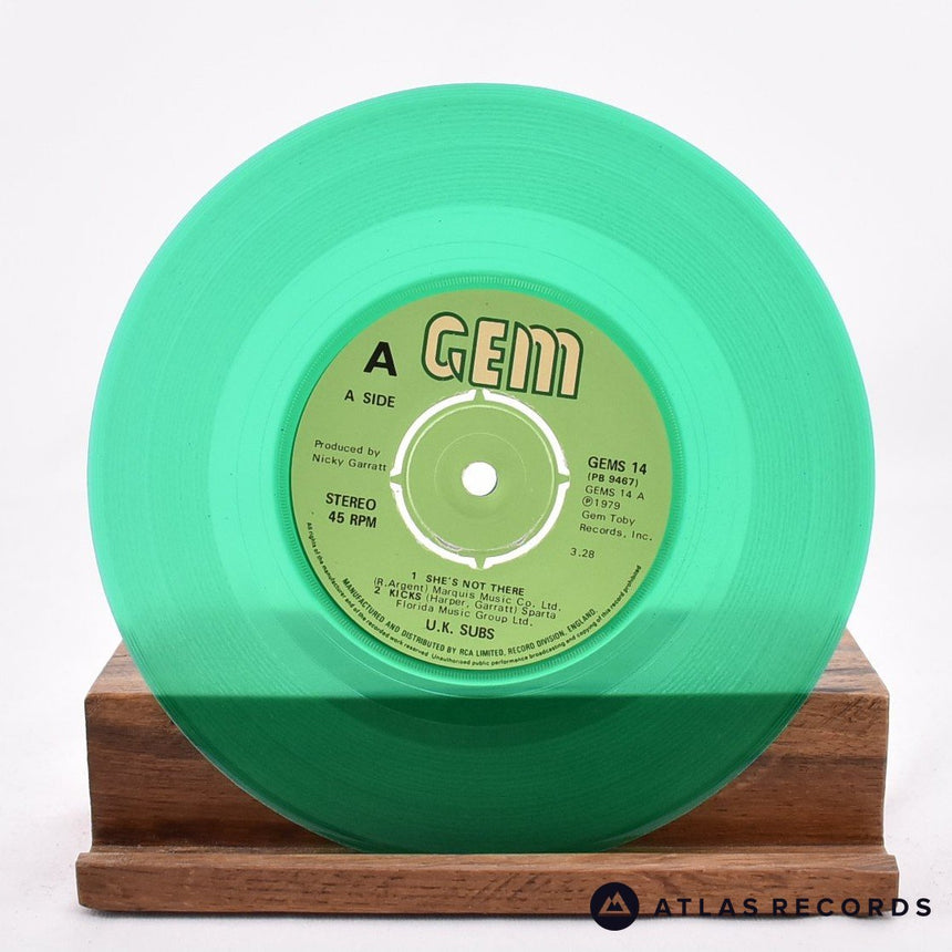 UK Subs - She's Not There - Bilbo Green 7" EP Vinyl Record - VG+/EX