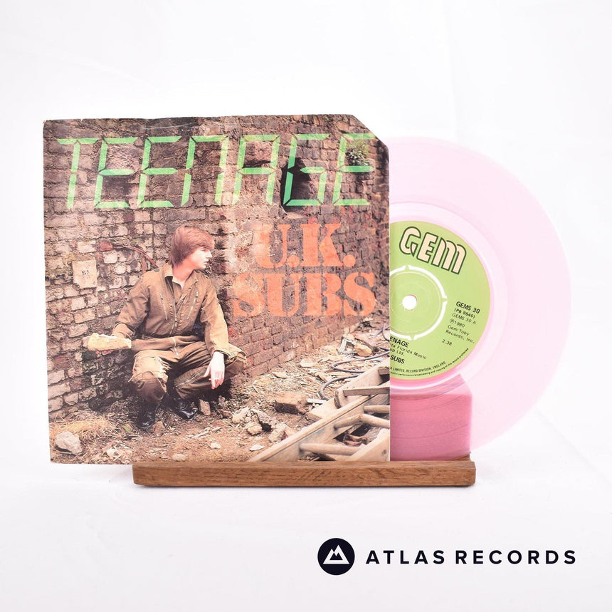 UK Subs Teenage 7" Vinyl Record - Front Cover & Record