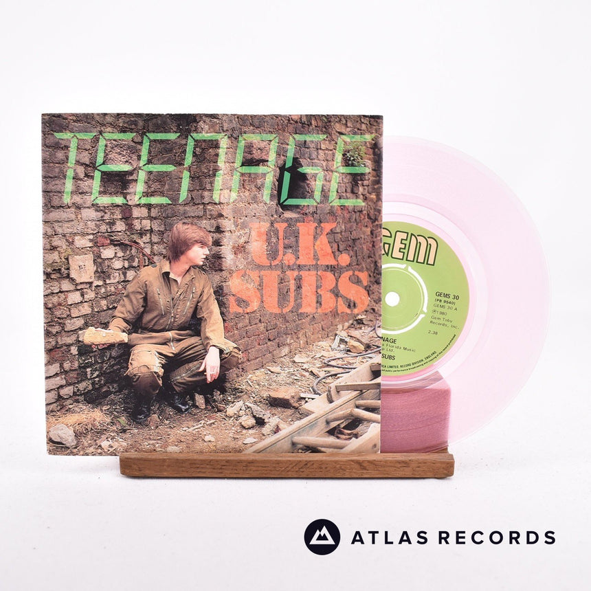 UK Subs Teenage 7" Vinyl Record - Front Cover & Record