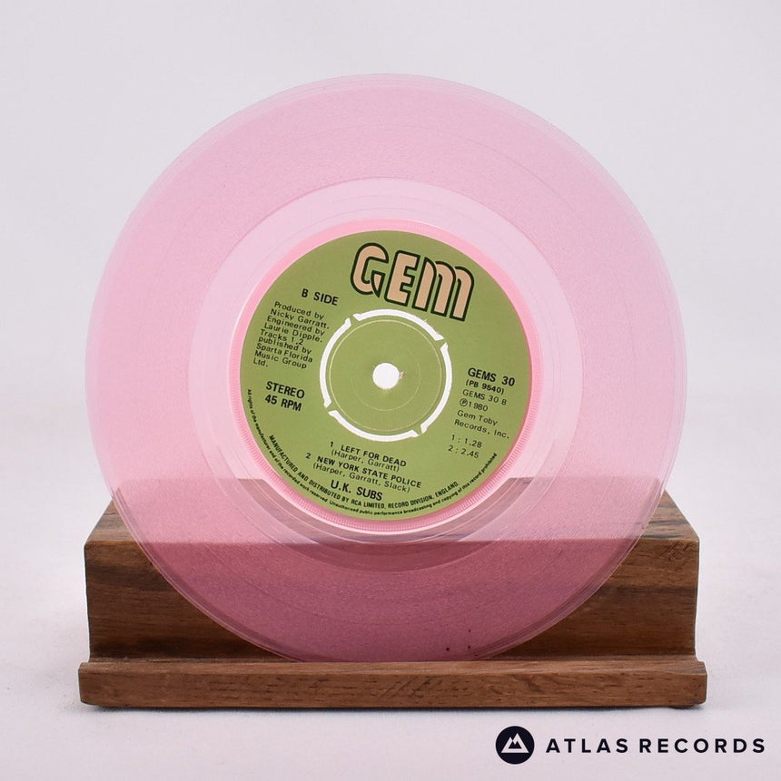 UK Subs - Teenage - Pink 7" Vinyl Record - EX/EX