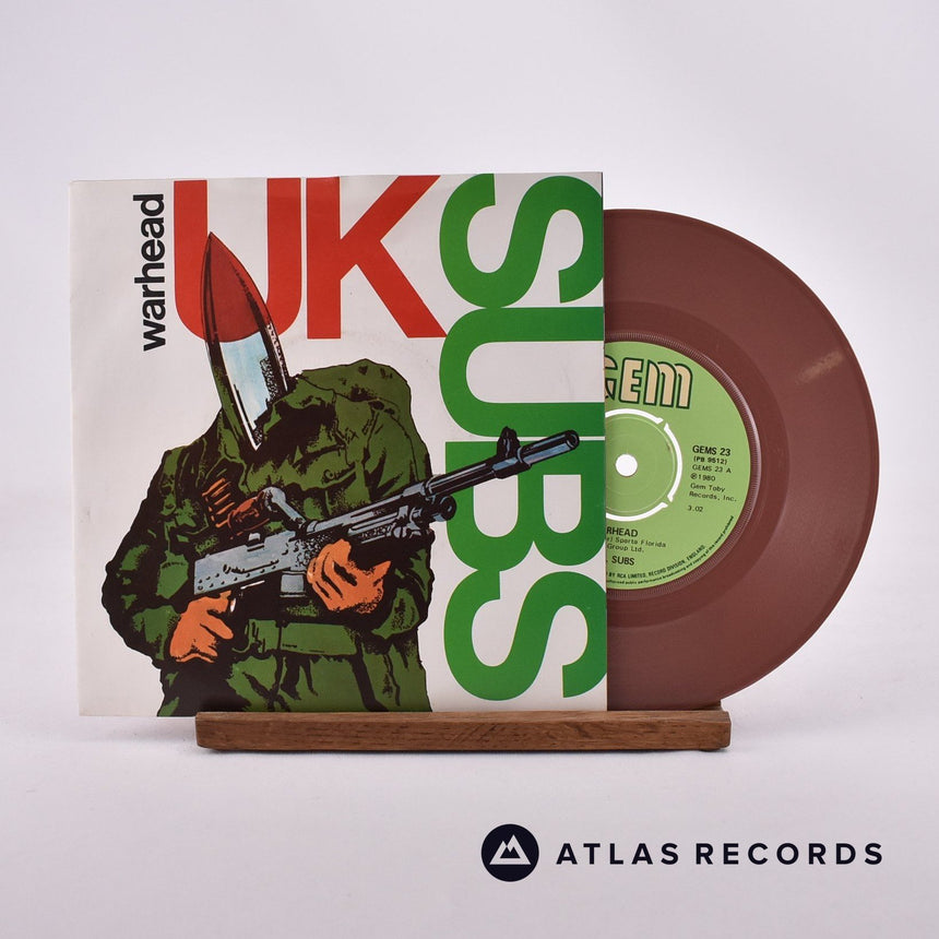 UK Subs Warhead 7" Vinyl Record - Front Cover & Record
