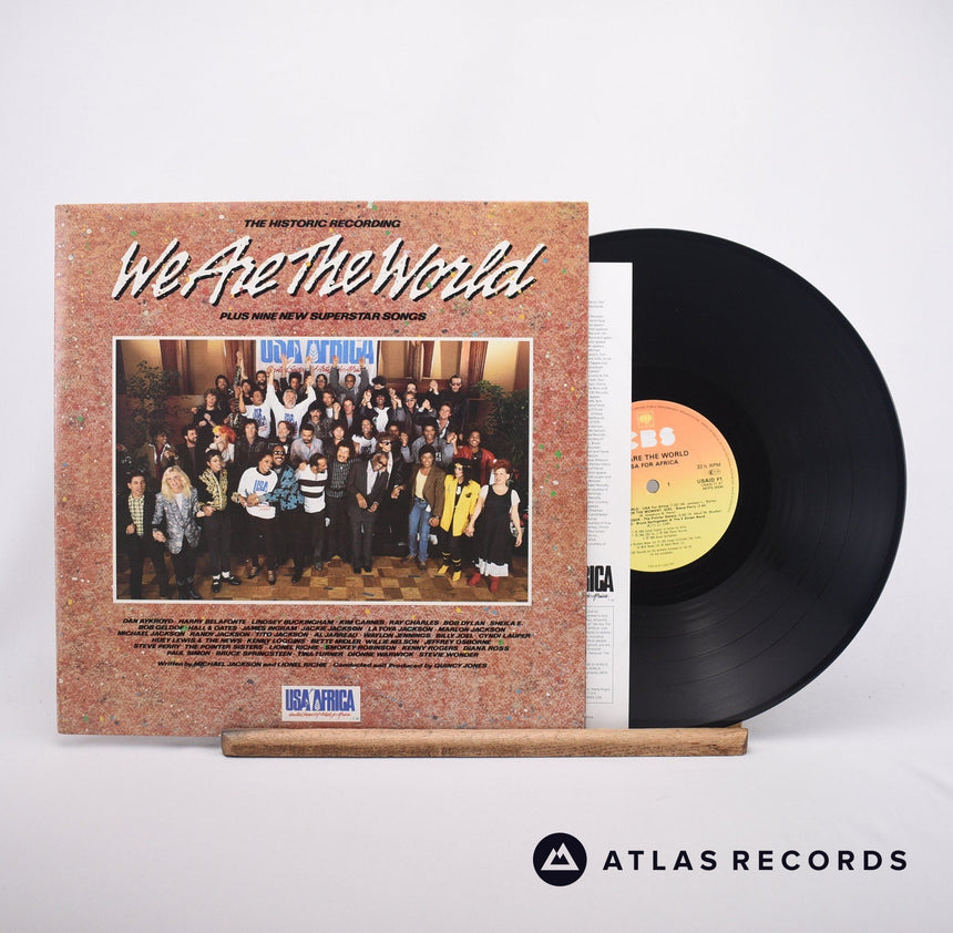 USA For Africa We Are The World LP Vinyl Record - Front Cover & Record