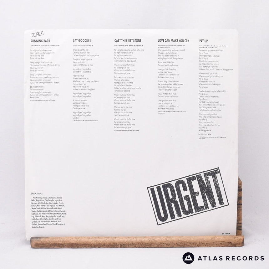 Urgent - Cast The First Stone - LP Vinyl Record - VG+/EX