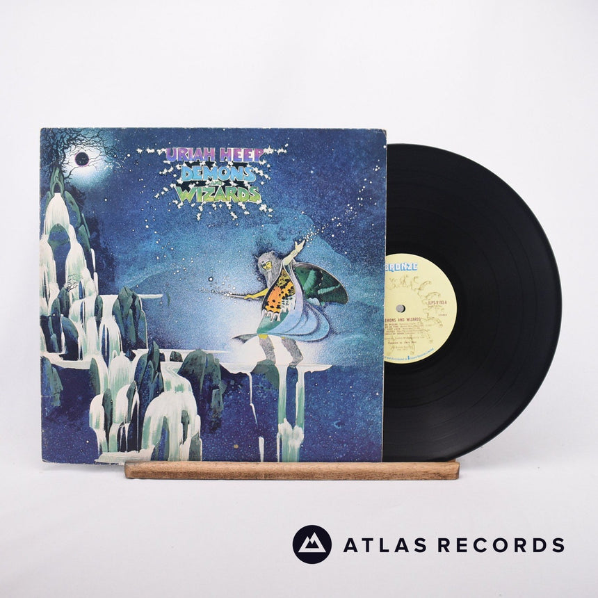Uriah Heep Demons And Wizards LP Vinyl Record - Front Cover & Record