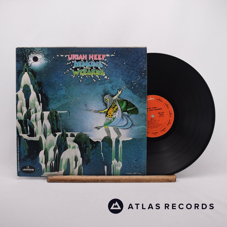 Uriah Heep Demons And Wizards LP Vinyl Record - Front Cover & Record