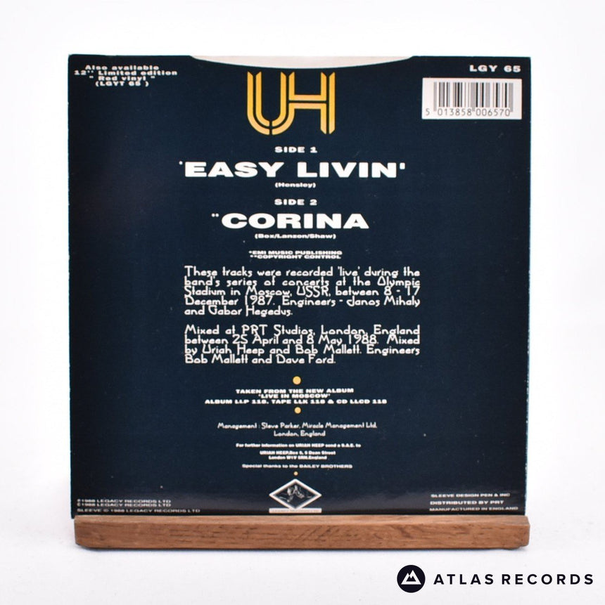 Uriah Heep - Easy Livin' - 7" Vinyl Record - EX/EX