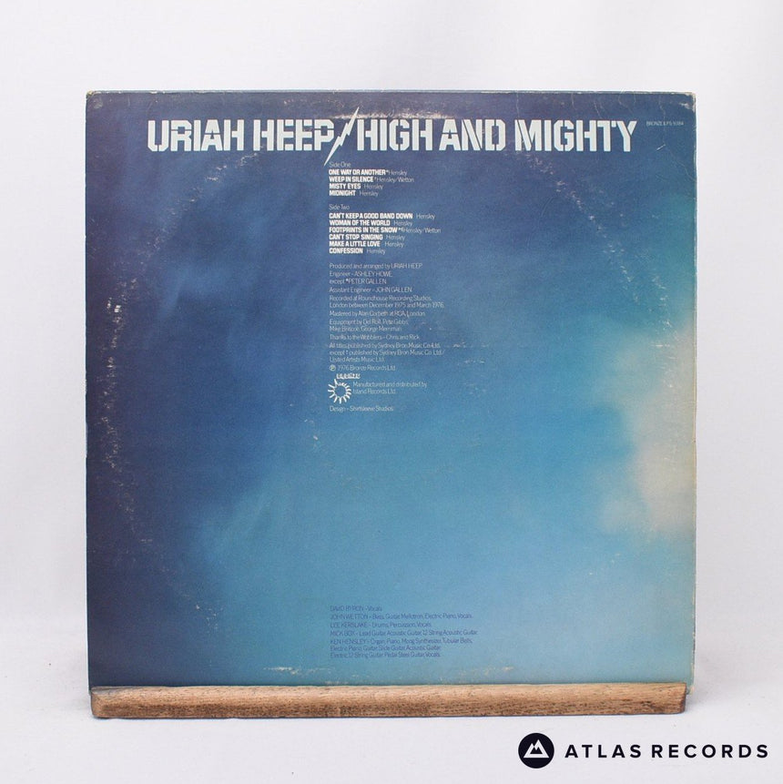 Uriah Heep - High And Mighty - A1 B1 LP Vinyl Record - VG+/VG+