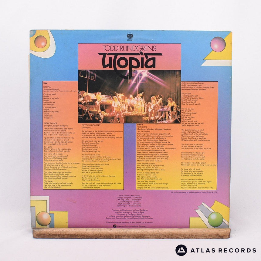Utopia - Todd Rundgren's Utopia - LP Vinyl Record - VG+/EX