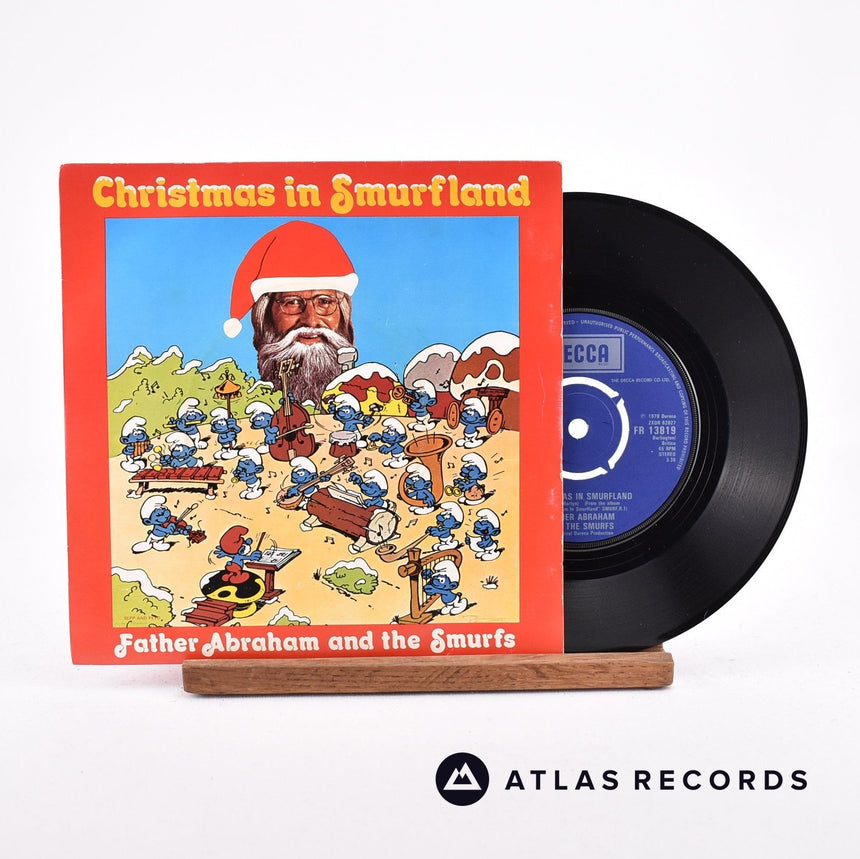 Vader Abraham Christmas In Smurfland 7" Vinyl Record - Front Cover & Record