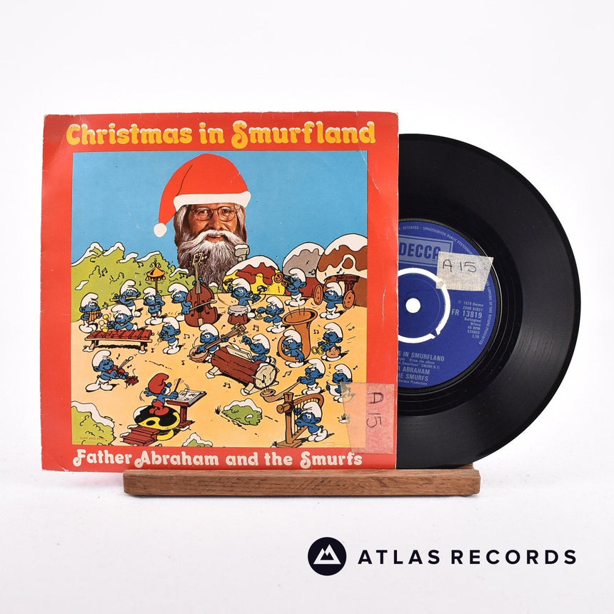Vader Abraham Christmas In Smurfland 7" Vinyl Record - Front Cover & Record