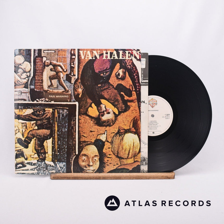 Van Halen Fair Warning LP Vinyl Record - Front Cover & Record