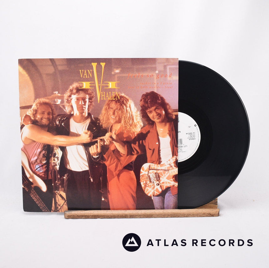 Van Halen Feels So Good 12" Vinyl Record - Front Cover & Record