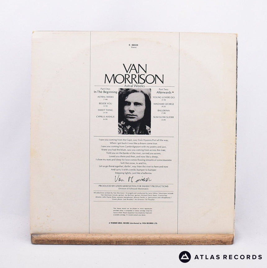 Van Morrison - Astral Weeks - Reissue Strawberry LP Vinyl Record - VG+/EX