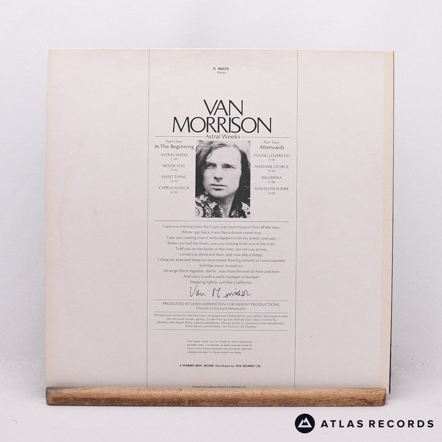 Van Morrison - Astral Weeks - Repress LP Vinyl Record - EX/EX