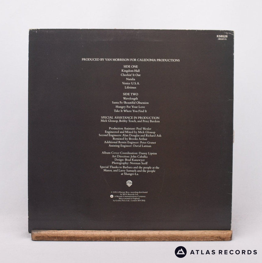 Van Morrison - Wavelength - Lyric Sheet Strawberry LP Vinyl Record - VG+/VG+