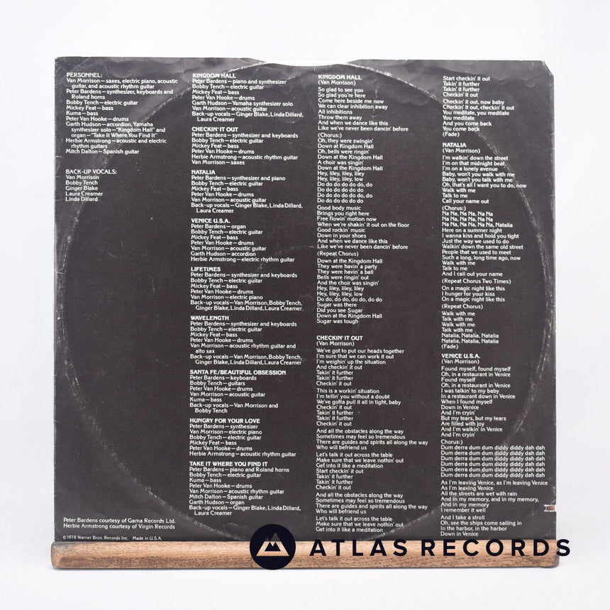 Van Morrison - Wavelength - G1 GD1 LP Vinyl Record - VG+/VG+