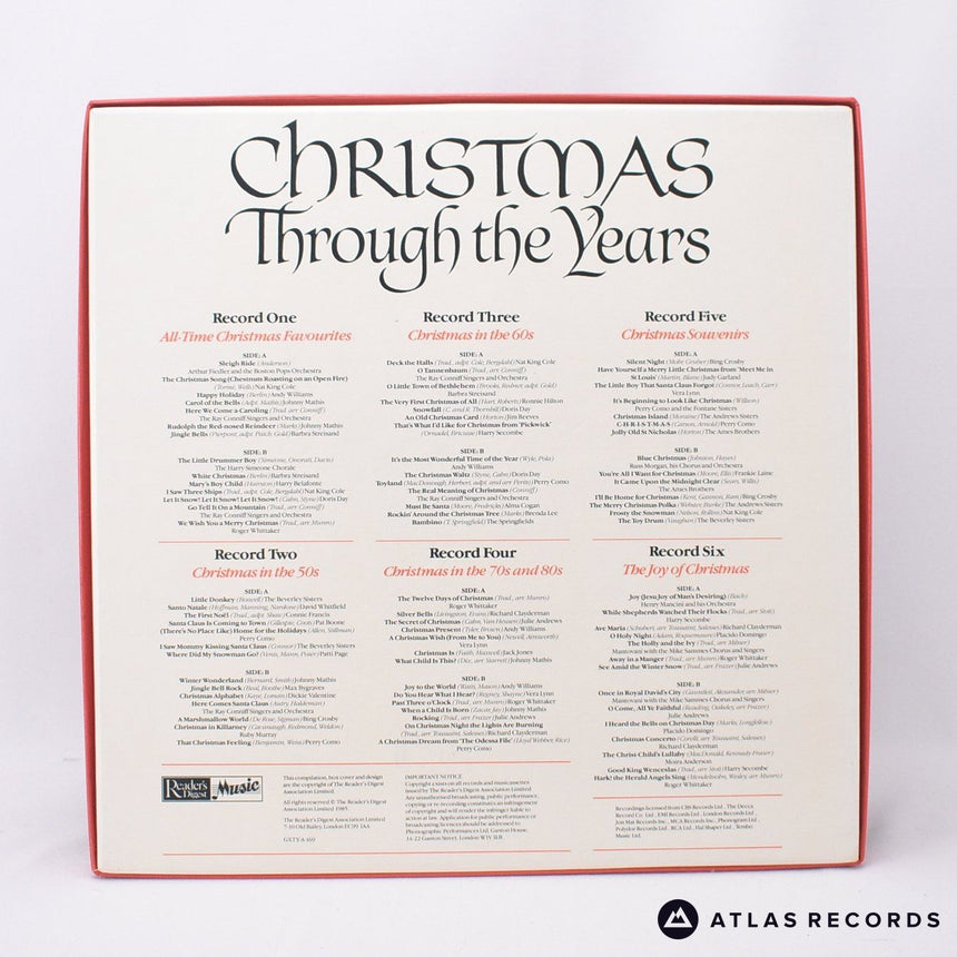 Various - Christmas Through The Years - 6 x LP Vinyl Record - EX/EX