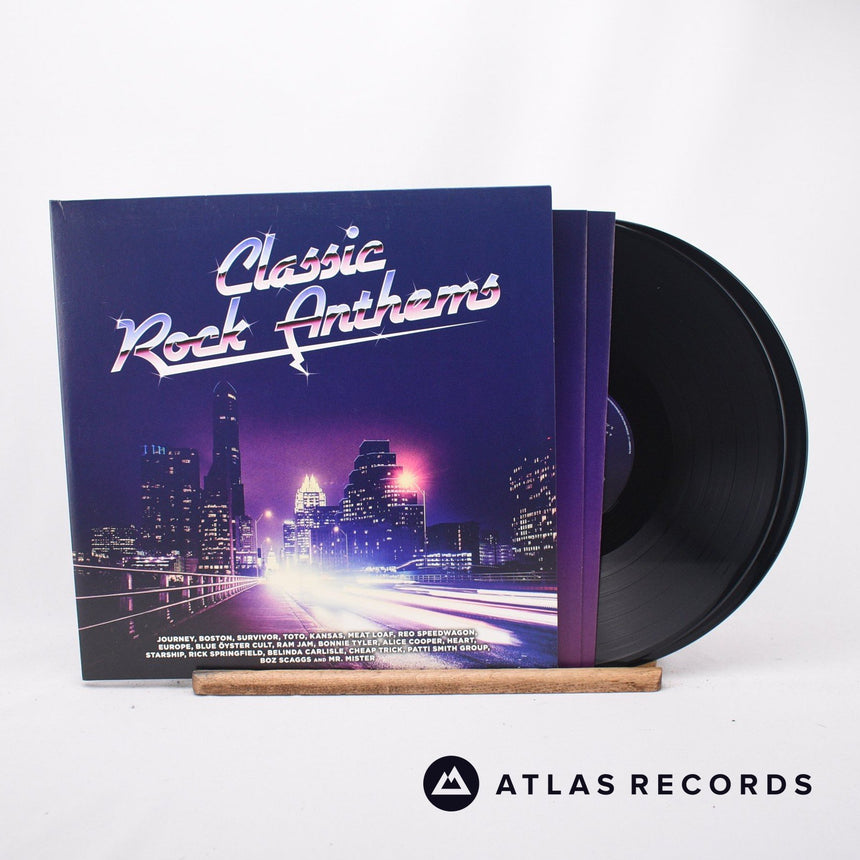 Various Classic Rock Anthems 2 x LP Vinyl Record - Front Cover & Record