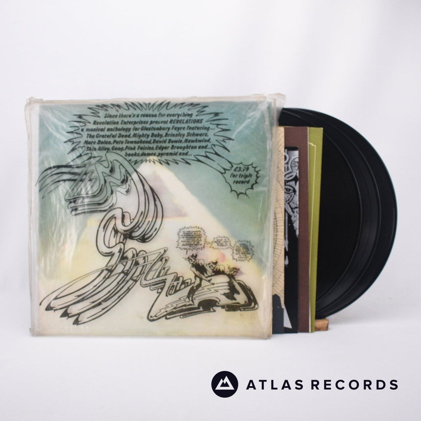 Various Glastonbury Fayre - The Electric Score 3 x LP Vinyl Record - Front Cover & Record