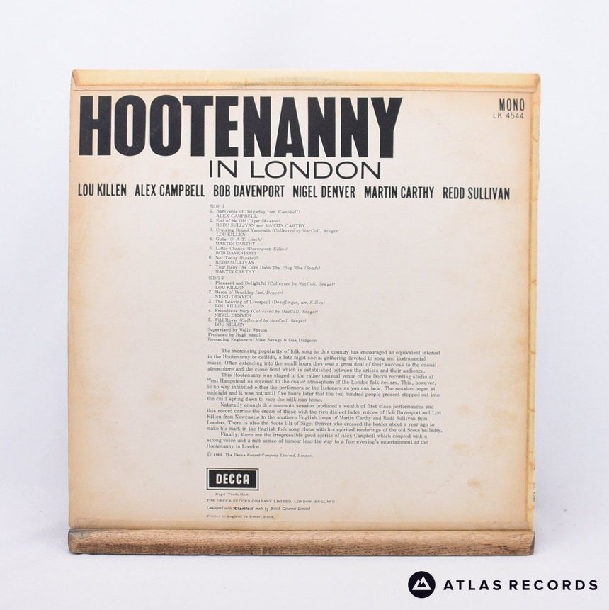Various - Hootenanny in London - Mono LP Vinyl Record - VG+/VG+