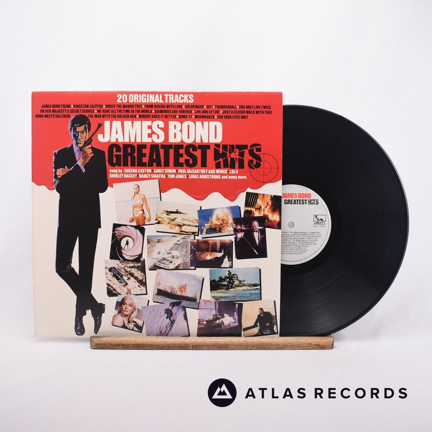 Various James Bond Greatest Hits LP Vinyl Record - Front Cover & Record