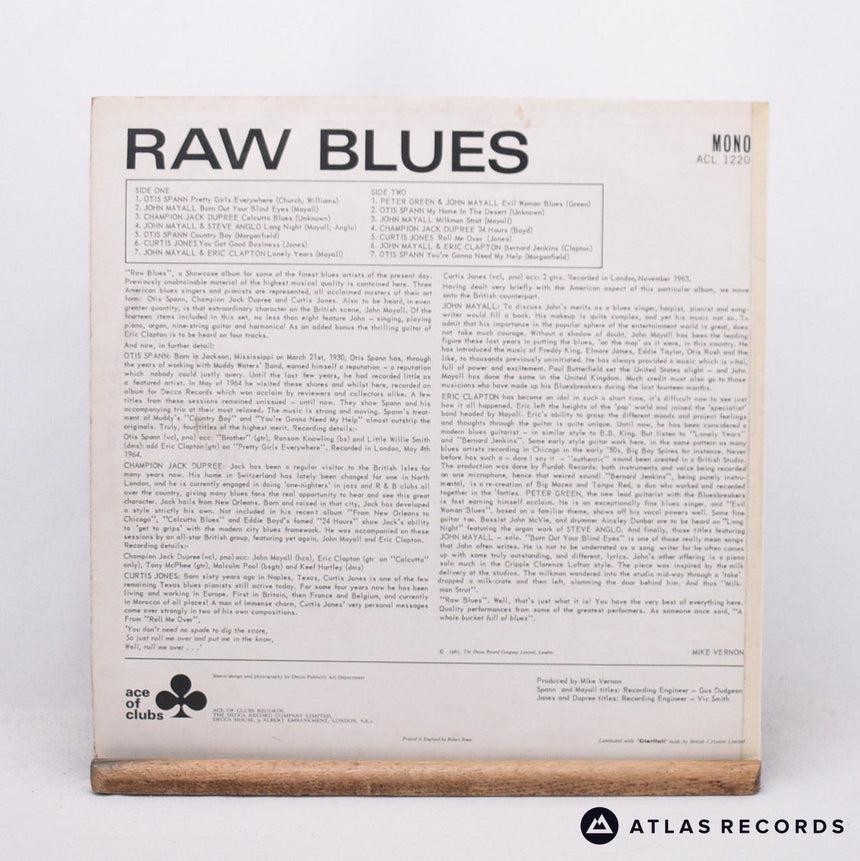 Various - Raw Blues - LP Vinyl Record - VG+/VG+