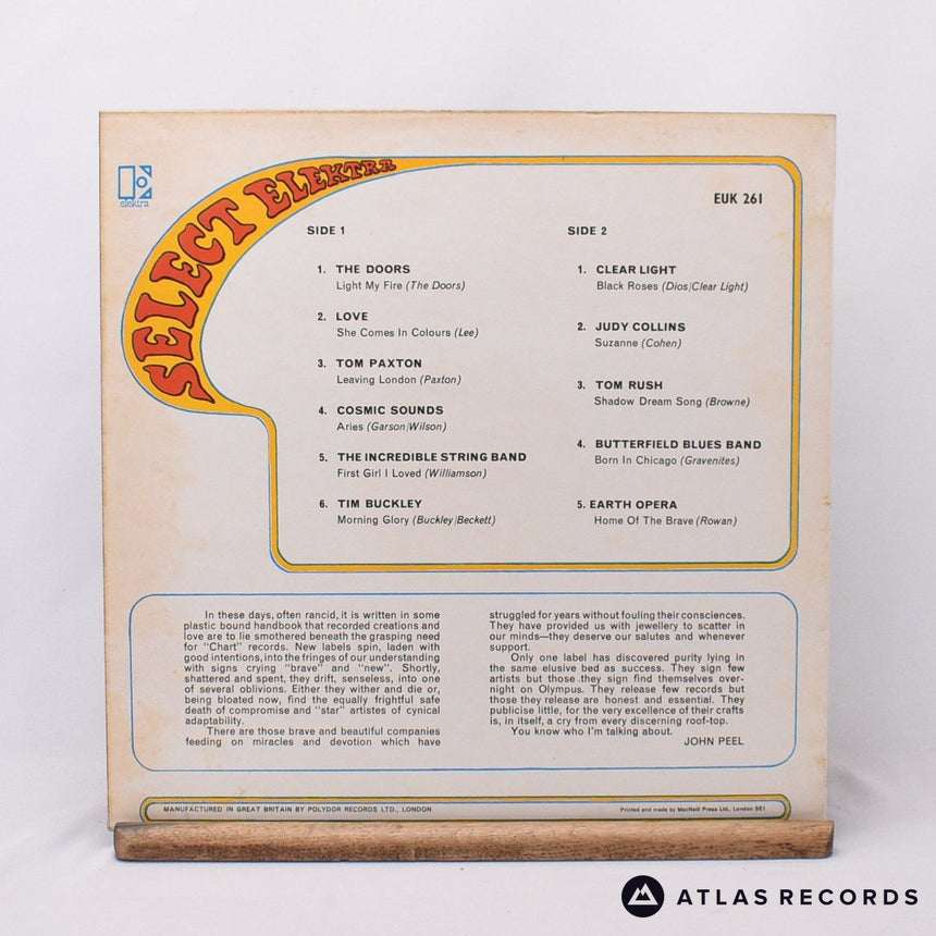 Various - Select Elektra - Mono A1 B1 LP Vinyl Record - VG+/EX