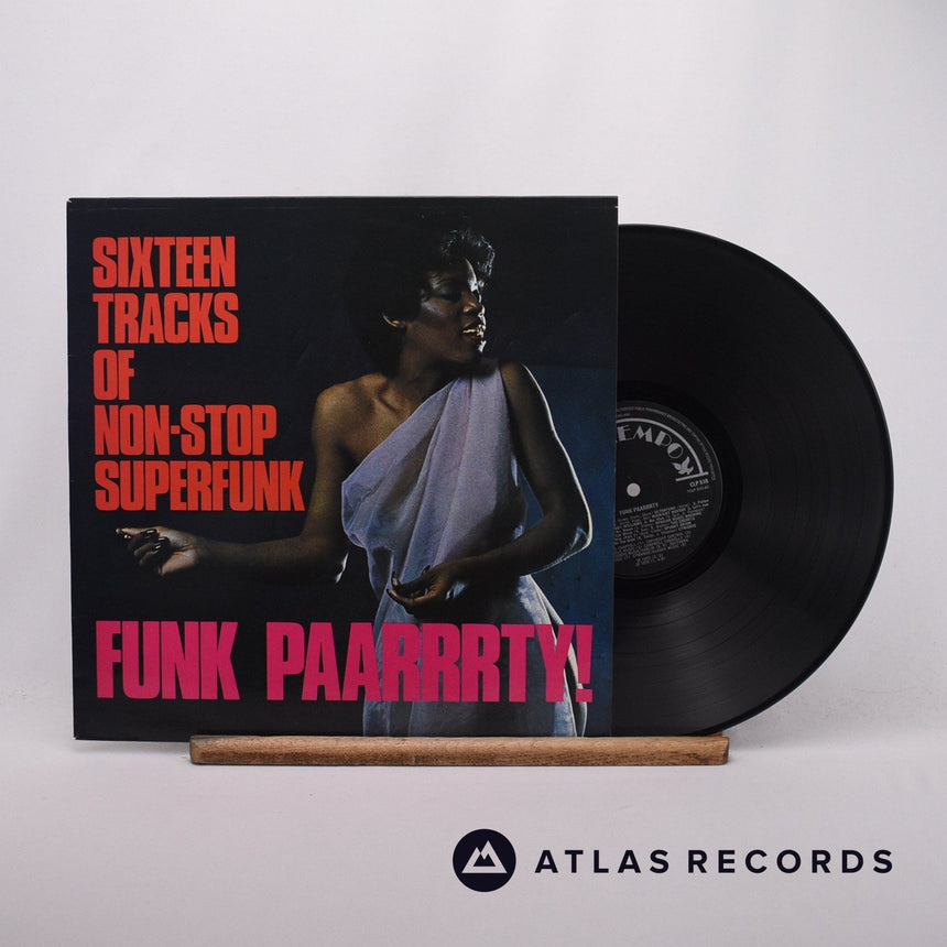 Various Sixteen Tracks Of Non-Stop Superfunk - Funk Paarrrty! LP Vinyl Record - Front Cover & Record