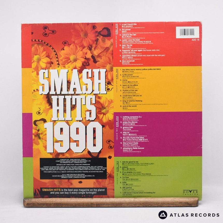 Various - Smash Hits 1990 - Gatefold Double LP Vinyl Record - VG+/EX