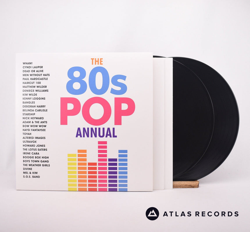 Various The 80s Pop Annual 2 x LP Vinyl Record - Front Cover & Record
