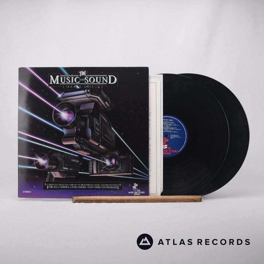 Various The Music And Sound Library Vols. 1 & 2 Double LP Vinyl Record - Front Cover & Record