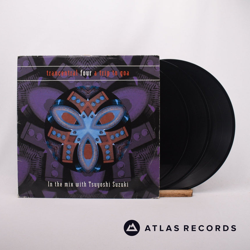 Various Trancentral Four - A Trip To Goa 3 x LP Vinyl Record - Front Cover & Record