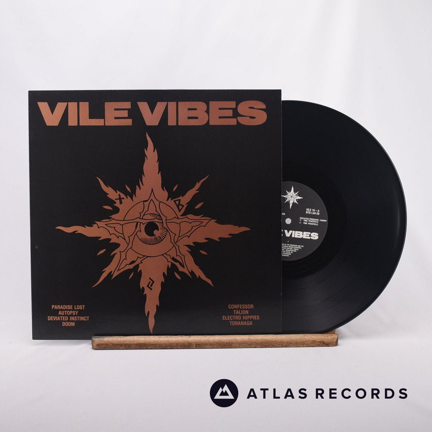 Various Vile Vibes LP Vinyl Record - Front Cover & Record