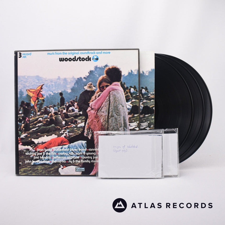 Various Woodstock 3 x LP Vinyl Record - Front Cover & Record