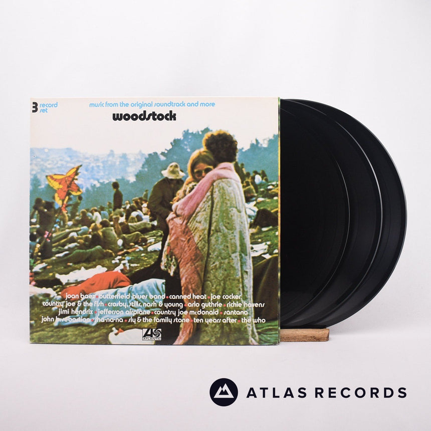 Various Woodstock - Music From The Original Soundtrack And More 3 x LP Vinyl Record - Front Cover & Record