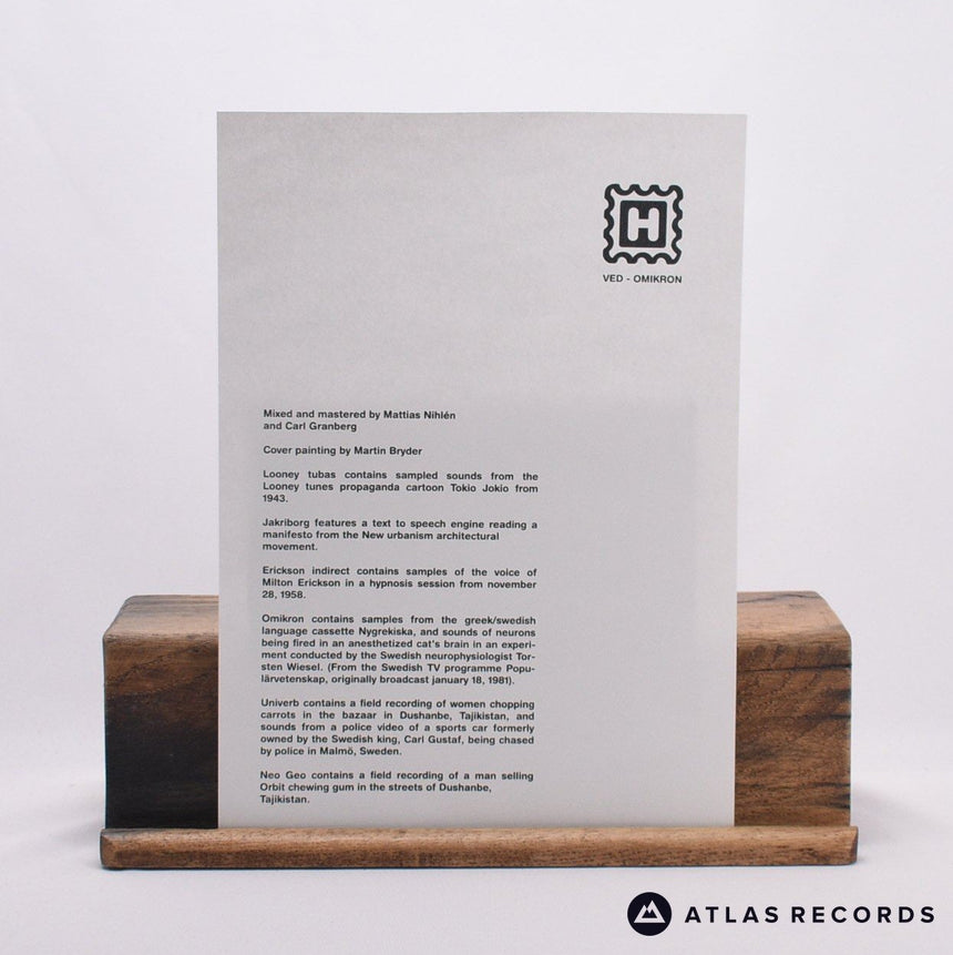 Ved - Omikron - Insert LP Vinyl Record - NM/NM