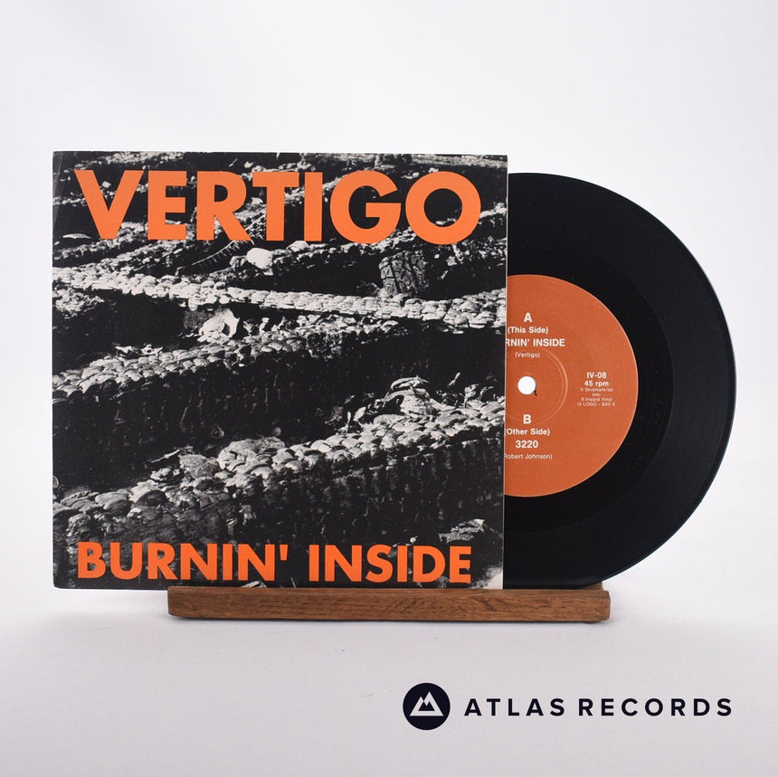 Vertigo Burnin' Inside 7" Vinyl Record - Front Cover & Record