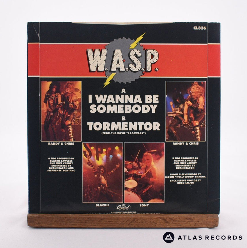 W.A.S.P. - I Wanna Be Somebody - 7" Vinyl Record - EX/VG+