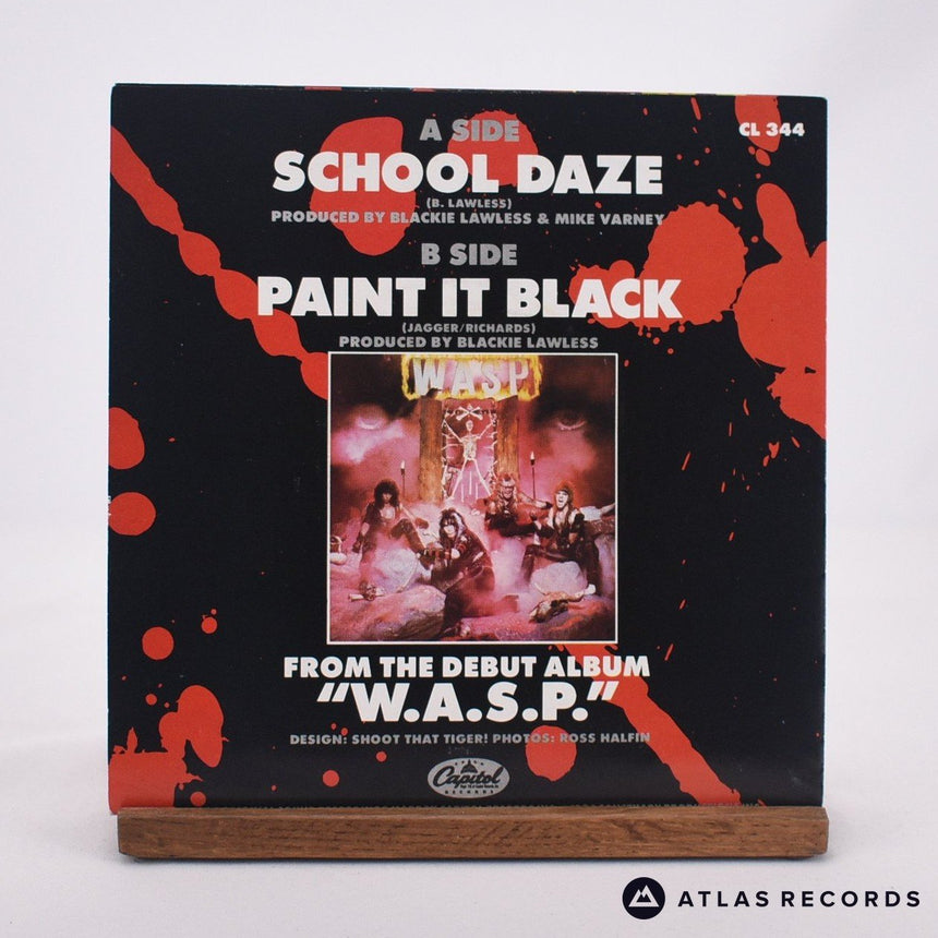 W.A.S.P. - School Daze - Poster Sleeve 7" Vinyl Record - EX/EX